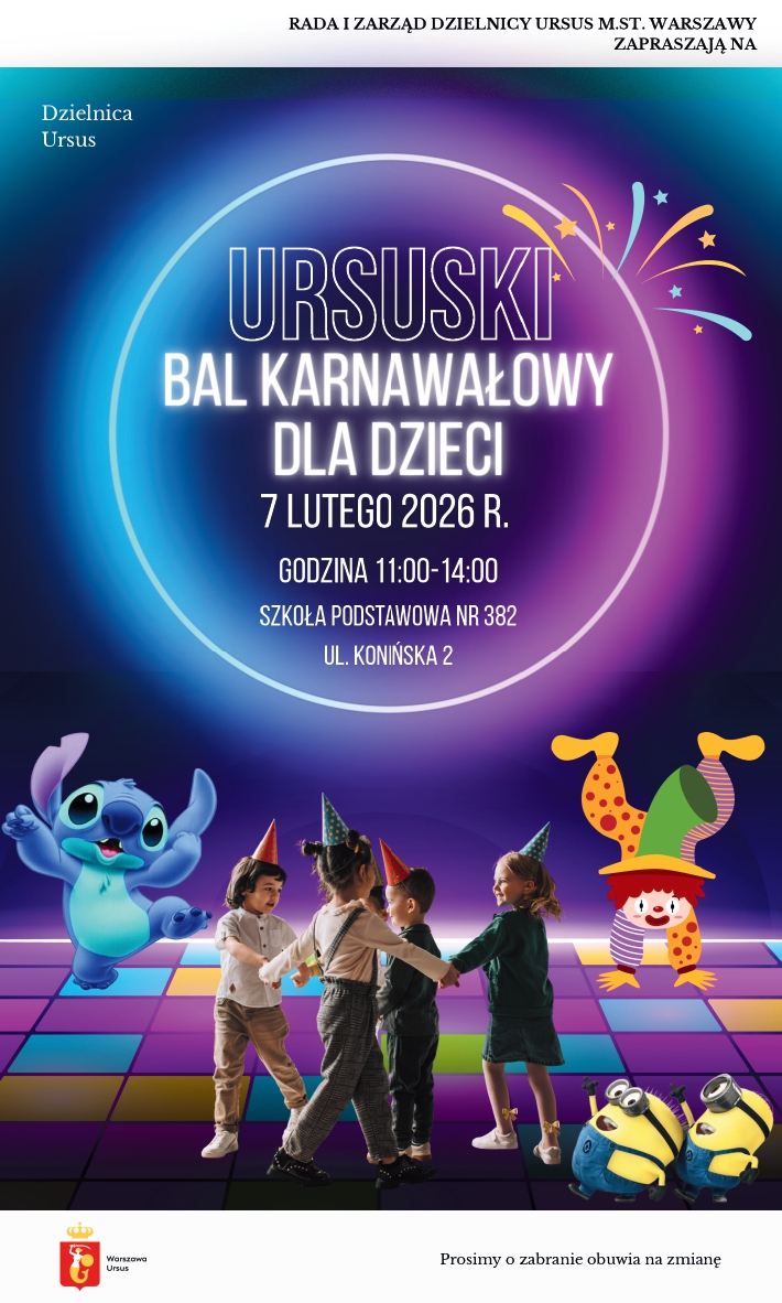 Plakat bal karnawałowy