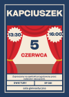Navy Red Vintage Theater Audition Poster