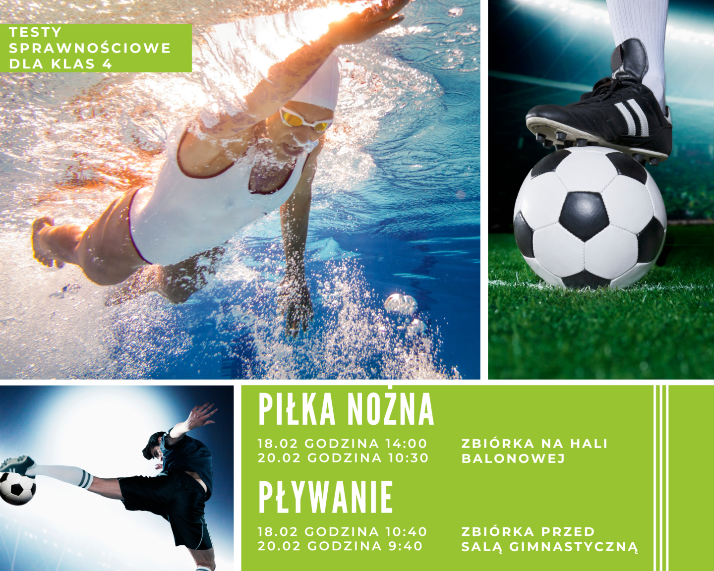 Niebieski Piłka Nożna Fotograficzny Kolaż