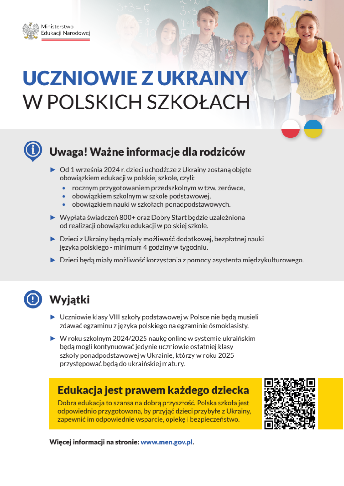 UCZNIOWIE Z UKRAINY W POLSKICH SZKOŁACH